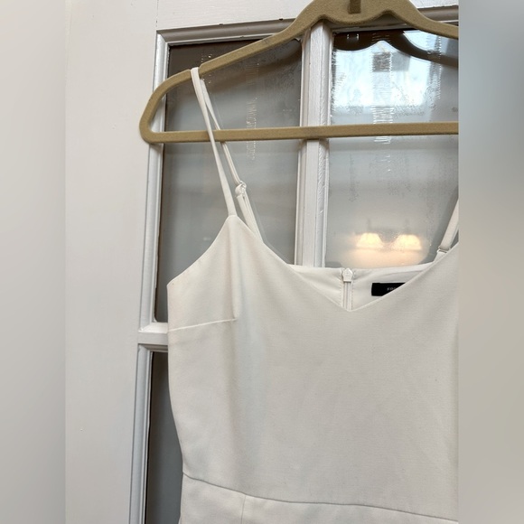 French Connection Whisper Minidress Off White Mini Dress Size 4 Small - Picture 5 of 14